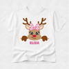 Reindeer Peeking - Personalised Christmas Tshirt