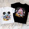  Casual Disney-themed tee featuring iconic mouse ears and global travel design