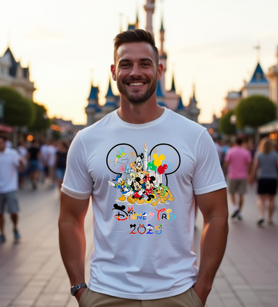 Main Street Magic Castle Edition Disney inspired t-shirt – front view with castle graphic