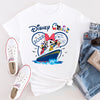 Flat lay of Mouse Ahoy Disney Cruise inspired t-shirt showing full front design