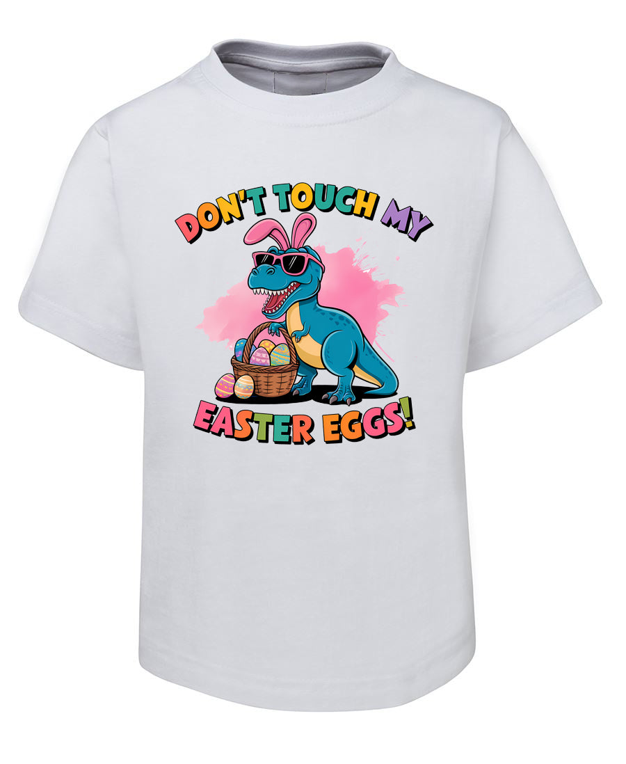 Cute Easter Dinosaur T-Shirt - Don't Touch My Easter Eggs Tee