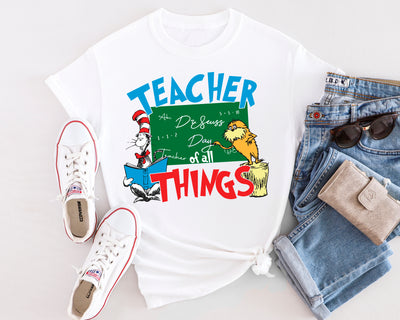 Dr Seuss Teacher Things Tshirt
