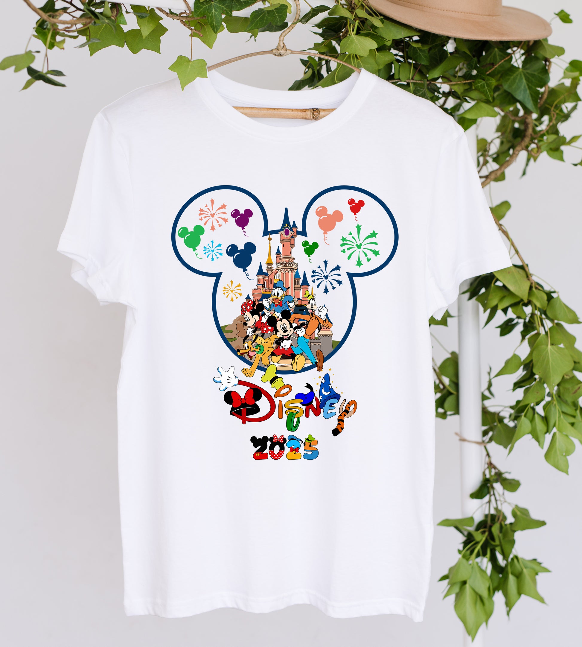 Playful Mickey & Friends Disney inspired t-shirt – styled flat lay