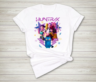 Anime inspired Huntrix Demon Hunters Pop Idol Beats graphic shirt