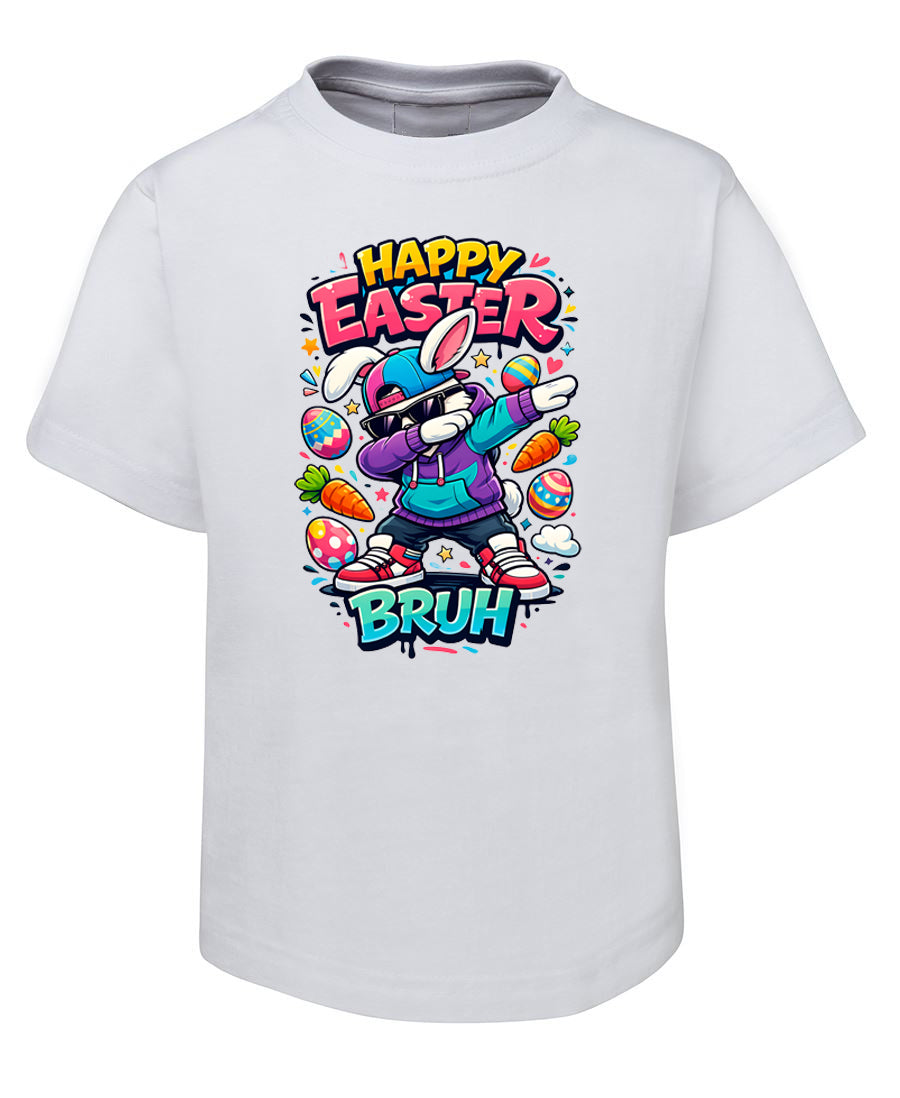 Happy Easter Bruh Tshirt - Trendy Bunny Rabbit Tee