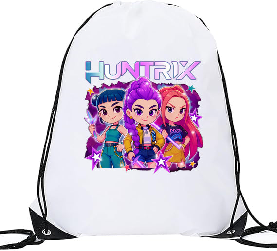 Huntrix KPop Idols – Demon Hunter Inspired Drawstring Backpack