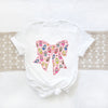 Cute Labubu bow graphic T-shirt for kawaii and anime fans