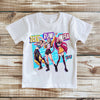 Comic-style K-Pop idol squad graphic tee – Demon Hunters inspired