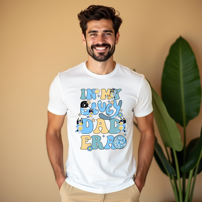 Super Dad Bluey inspired Bandit t-shirt front view