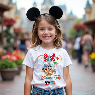 Disney inspired Road into the Magic tee – soft cotton shirt for park days