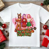 PJ Wear 3D Demon Hunters Christmas K-Pop graphic t-shirt, bold holiday fashion style.
