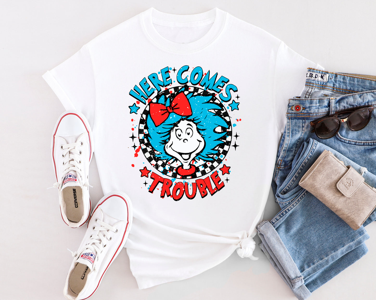 Dr Seuss Here Comes Trouble Tshirt
