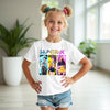 Neon Crush Huntrix K-Pop Demon Hunters graphic t-shirt with vibrant idol design