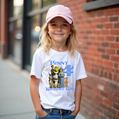 Shrek Inspired Birthday Family Tshirt