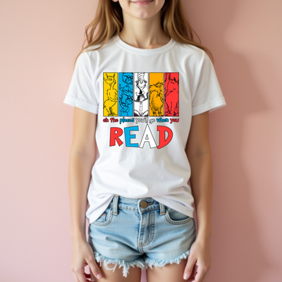 Dr Seuss Oh the Places you Go Tshirt