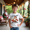 Kids Christmas 67 trend tee with Santa design