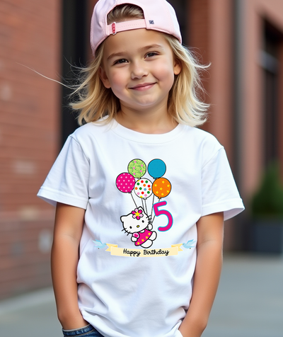Hello Kitty Inspired Birthday Tshirt