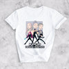 Black K-Pop Demon Hunters inspired Pop Idol Fighters graphic tee