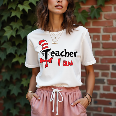 Dr Seuss Teacher I Am Tshirt