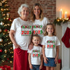 Festive Fit Christmas Matching Family T-Shirt, cozy holiday outfit for family photos.