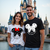 Matching Magic Makers Vacation tees, posing together for a Disney-inspired photo moment.