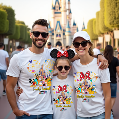 Close-up of Golden Magical Dreams t-shirt design, highlighting golden details and whimsical lettering.
