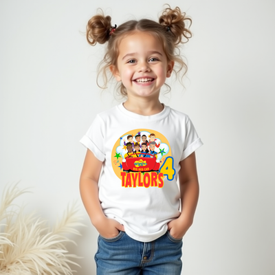Toot Toot Chugga Big Red Car inspired T-shirt front view