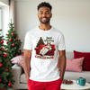 Just Waiting for Christmas & Grinchmas funny Xmas t-shirt front view