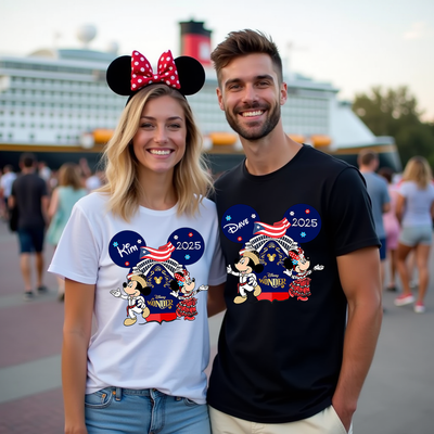  Disney cruise inspired t-shirt with All Aboard the Wonder design – perfect for family vacations