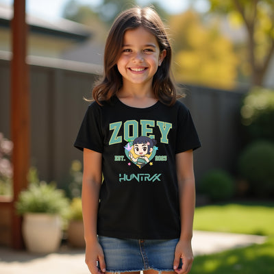 K-Pop 3D Pop Art graphic t-shirt featuring Huntrix Demon Hunter design