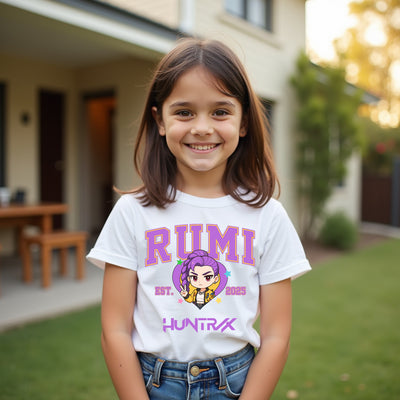 K-Pop 3D Pop Art graphic t-shirt featuring Huntrix Demon Hunter design